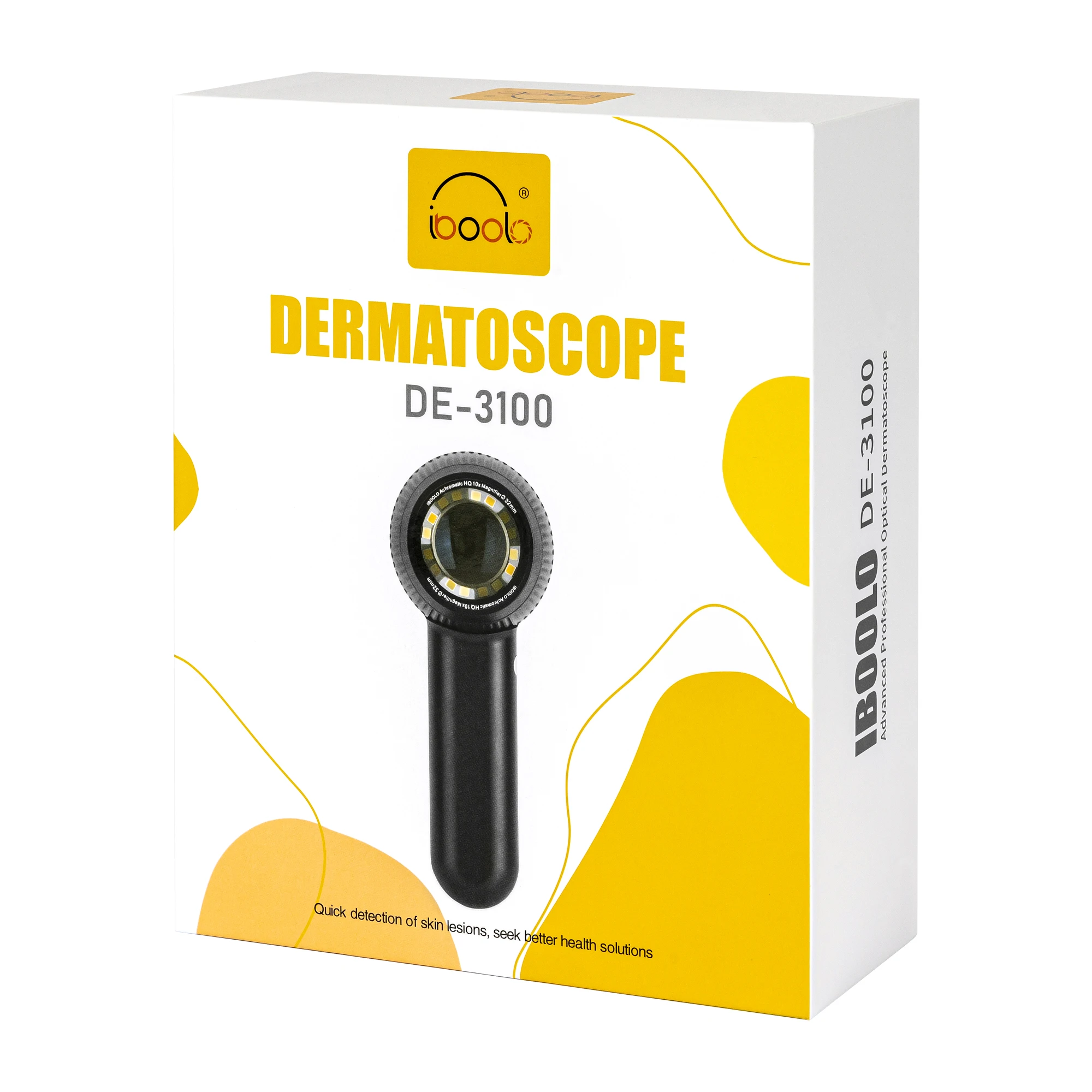 IBOOLO DE-3100 PRO Dermatoscope 365nm แสง UV สําหรับการตรวจรอยแผลของผิวหนังเชื้อรา