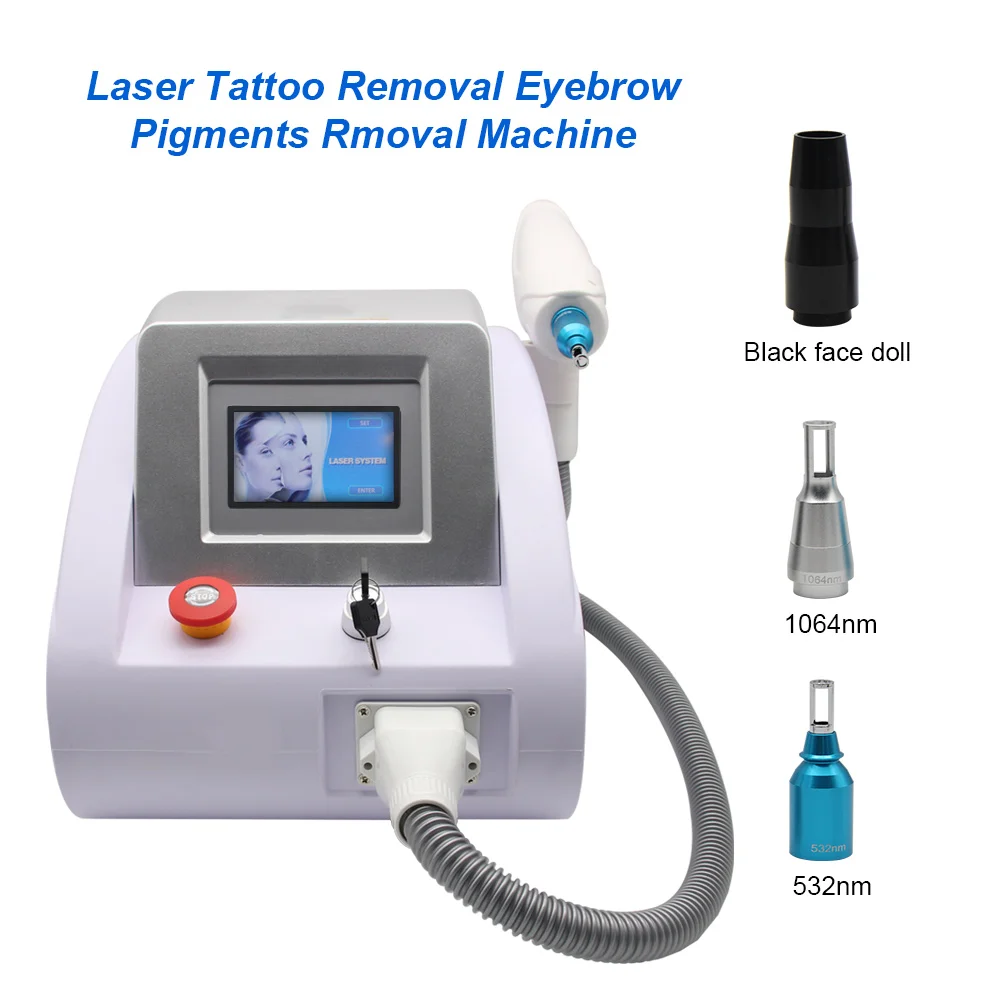 Profession Q Switch Nd Yag Laser Tattoo Eyebrow Washing Machine Blackface Doll Skin Wrinkle Remover Peeling Carbon Beauty Salon