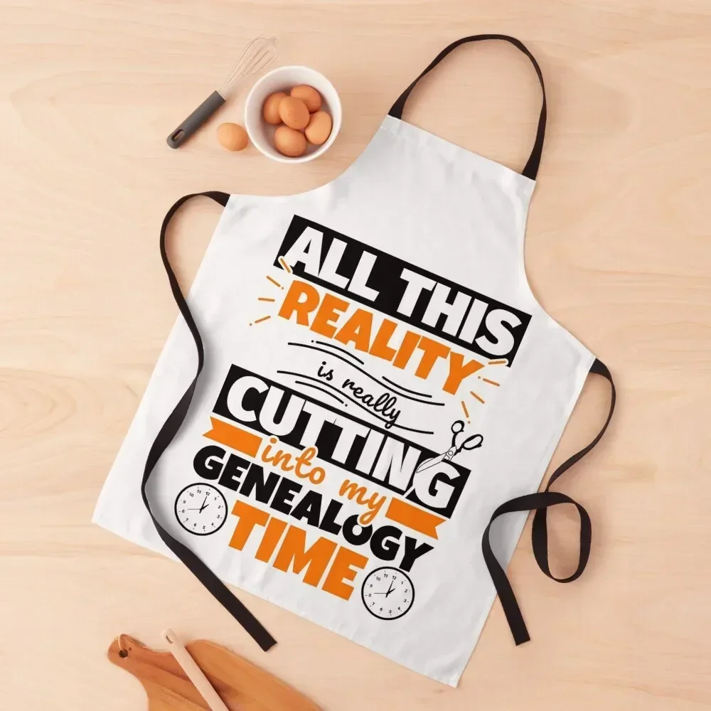 

Genealogy Funny Saying Hobby Apron Kitchen For Women For Kitchen Women Waterproof women Kitchen accessories Apron