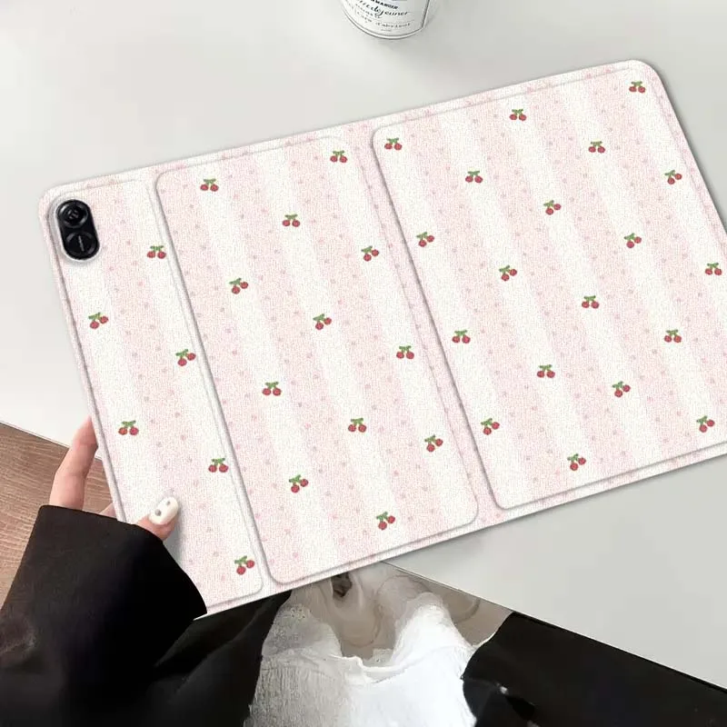 

Line bowknot cartoon cherry For Honor Tab Pad MagicPad Tablet 6 7 8 9 10 13 V7 V8 X8a X9a X9 X8 GT GT2 Pro Cover Tablet Case