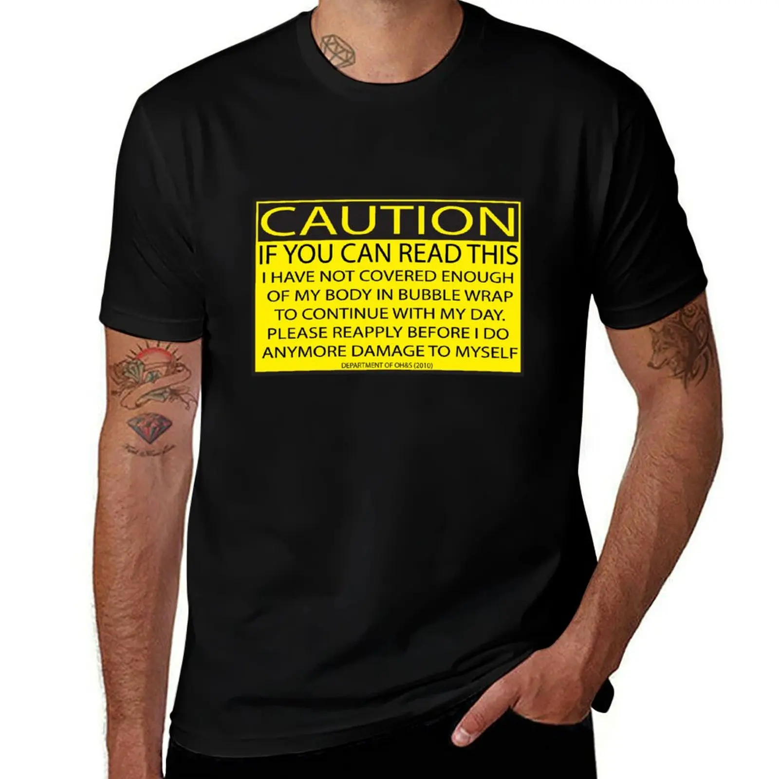 Accident prone T-Shirt Plus Size Basic Cotton T-Shirt