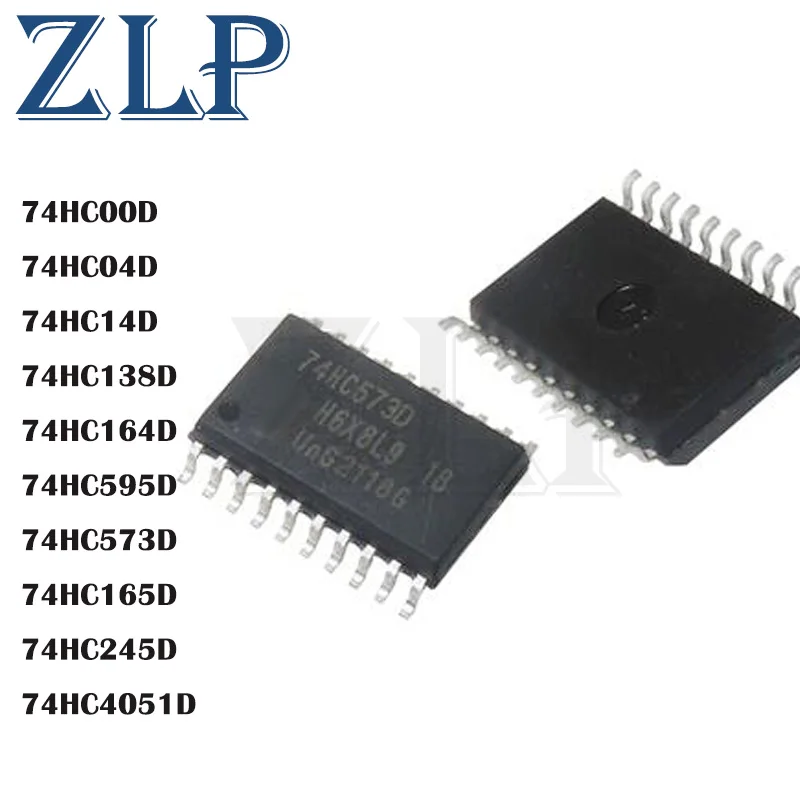 

10Pcs New 74HC00D 74HC04D 74HC14D 74HC138D 74HC164D 74HC165D 74HC245D 74HC573D 74HC595D 74HC4051D IC Chip In Stock Wholesale