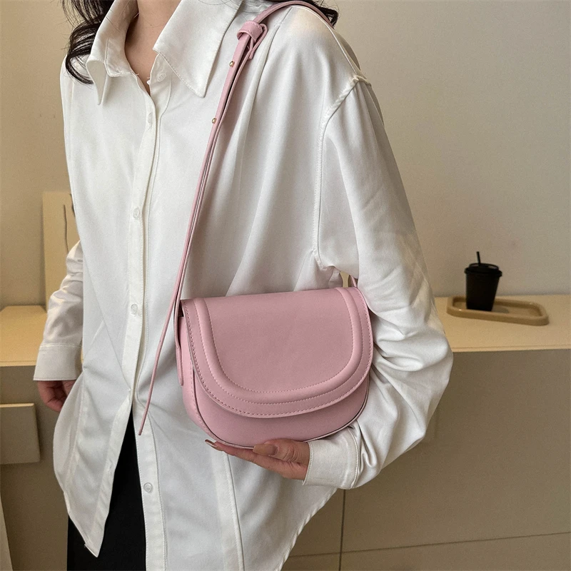 Fashionable Shoulder Strap Crossbody Bag For Daily Use  Square Matte Pu leather Shoulder Bag Eomen\'s Handbag 2024 New