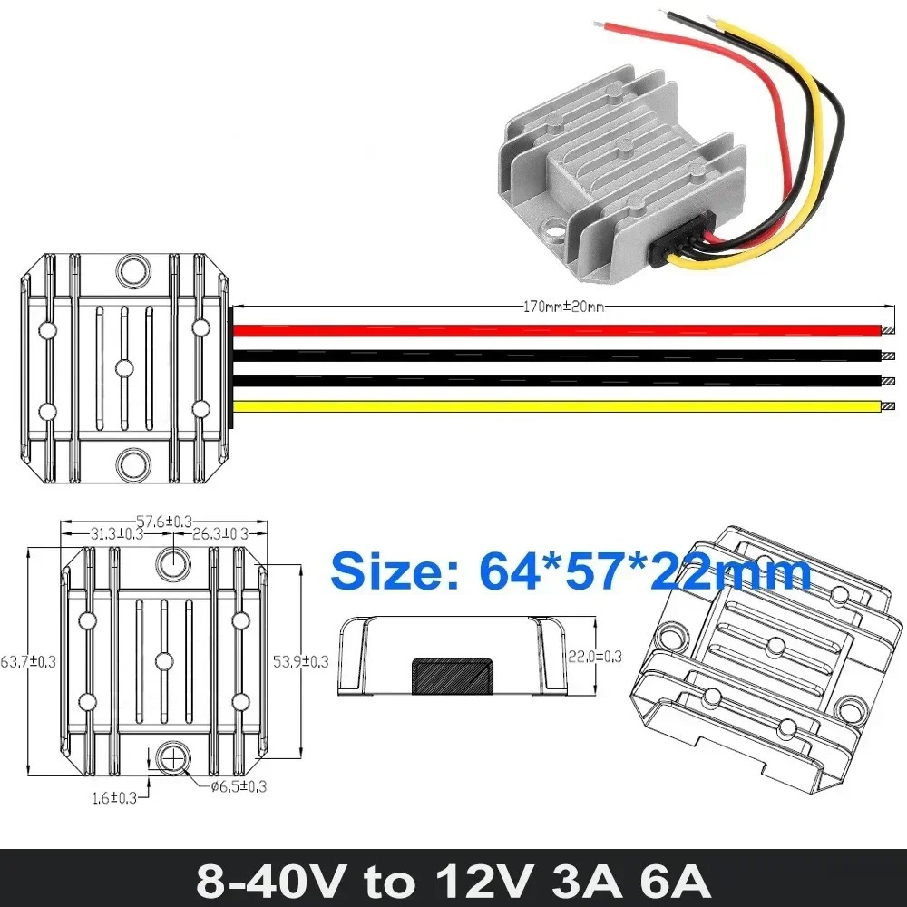 Stabilisateur de tension de suralimentation pour voiture, convertisseur élévateur et abati eur, DC, 8-40V à 12 V, 30A, 20A, 15A, 1A, 25A, 10A, Snap3A, 12 Volts, Sochi