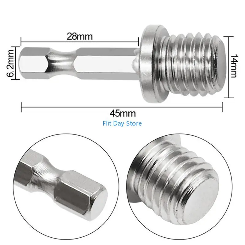 F92C Heavy Power Drill Socket M14 шестиугольные преобразователи для гнездоров