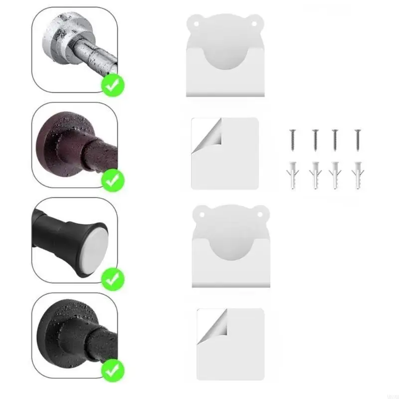 2pcs rideaux douche.