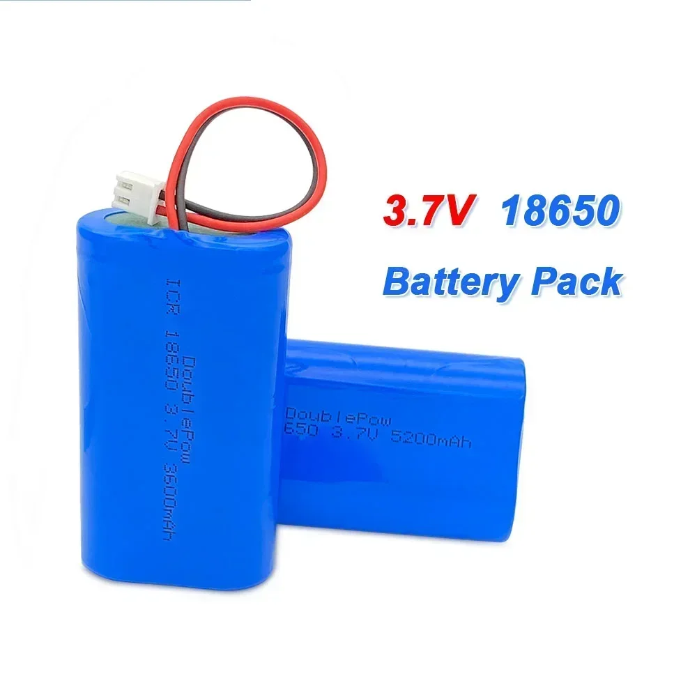 Batería de litio de 3,7 V 18650, paquete de batería recargable de 3600/5200mAh, tablero de protección de altavoz megáfono