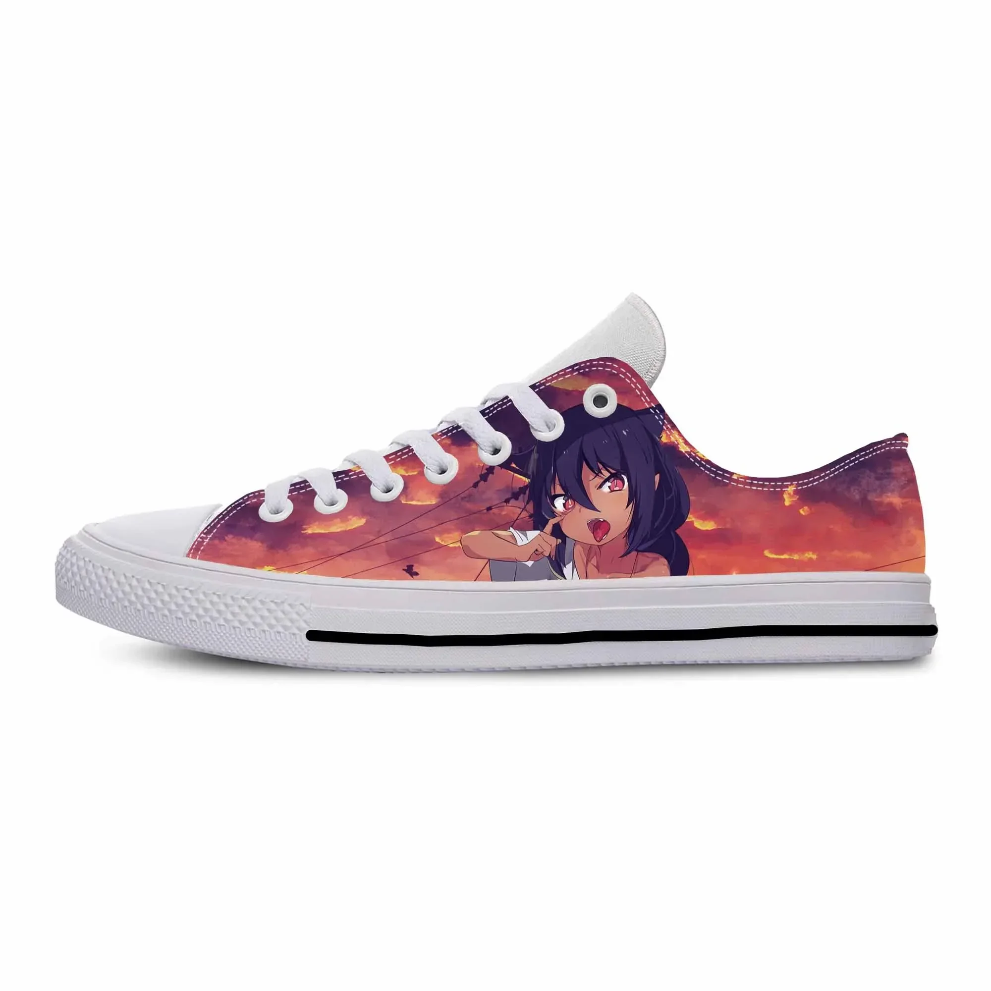 Zapatillas informales de dibujos animados de Anime The Great Jahy Will Not Be Defeated, zapatillas bajas ligeras para hombre y mujer, zapatillas transpirables Hot Board