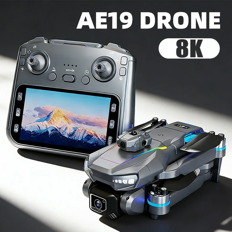 

Original AE19 Drone 8K Professional 4K HD Dual Camera 360 Obstacle Avoidance Brushless remote control Quadcopter Kids Toy Gifts