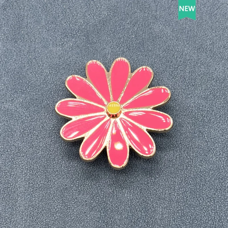 Metal charms Shoe Buckle High Quality metal Flower Sunflower Cute Shoes Accessories