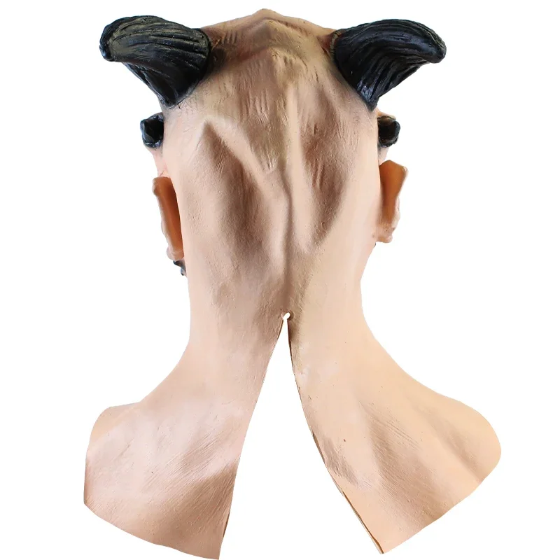 Halloween Devil Masks Face Cover Horror Cosplay Headgear Prop Masquerade Performance Costume Props Scary Horns Masks