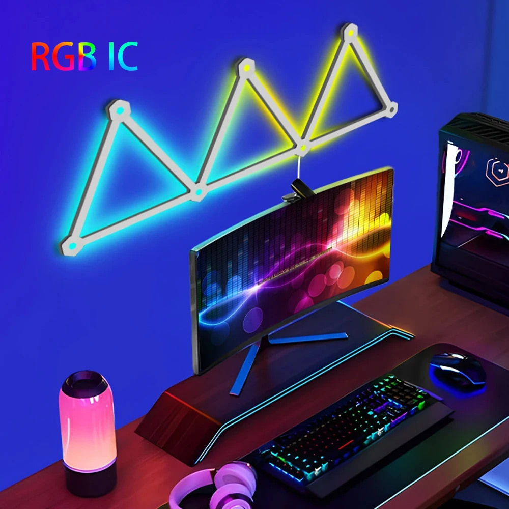 LED Wall Light DIY Splicing Constellation Light RGB IC Bluetooth APP Game Room Decoration Background Atmosphere Light