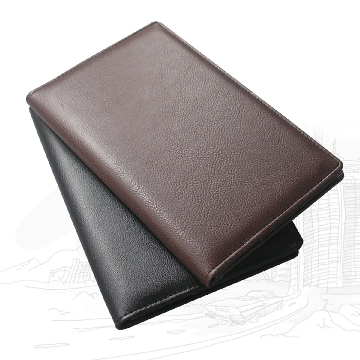 

Stylish PU Check Holder for Servers Restaurant Guest Book Folder Receipt Pad Menu Holder Black Red Options Easy Clean