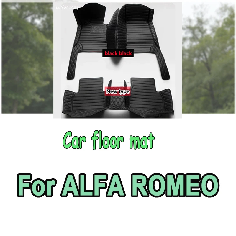 Alfombrilla para Coche ALFA ROMEO Giulia Mito Stelvio GT Giulietta 4C 159 Spider 916 GTV Brera 166 147