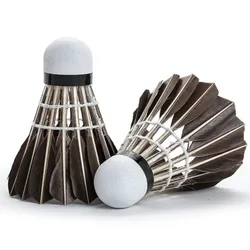 6/12Pcs Professional Badminton Shuttlecock Black Goose Feather Badminton Shuttlecock Training Sport Badminton Ball