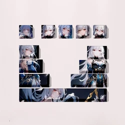 12ps Set Honkai: Star Rail Anime Artisan Keycap AmaLee Custom PBT Cartoon Decorative Gaming Keycaps for Mechanical Keyboard Gift