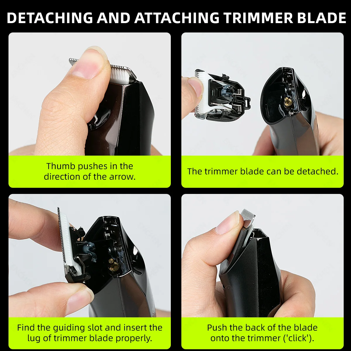 ENCHEN Spark 3 Groin&Body Trimmer Kit Type-C Charging With Waterproof LED Spotlight For Beard Armpit  Leg Hair