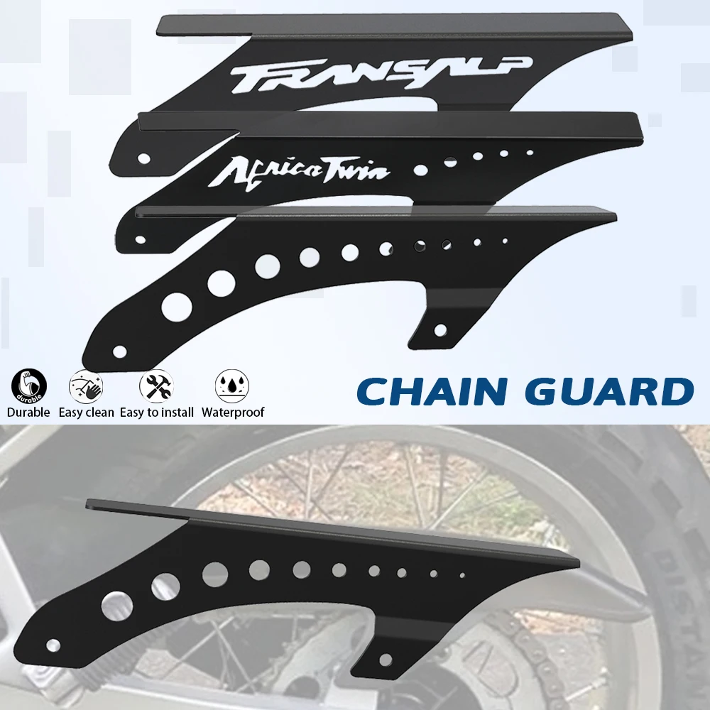 FOR Honda XRV750 Africa Twin 1990-2004 2003 Motorcycle CNC Rear Chain Guard Cover Protector XRV750 Africa Twin RD04/RD07/RD07A