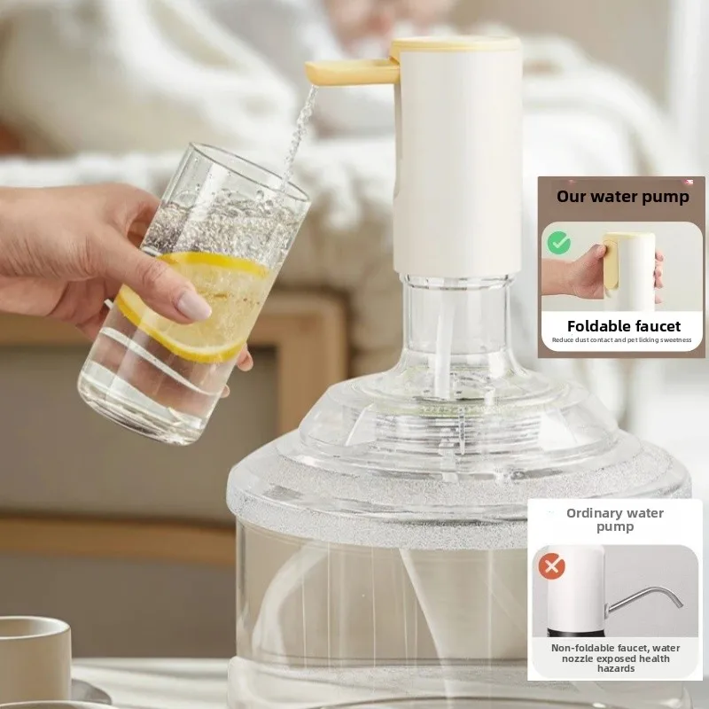 

Outdoor Camping Water Dispenser Pump Drinking Water Dispenser USB Charging Water Jug Dispenser Pump Universal,Foldable Pump