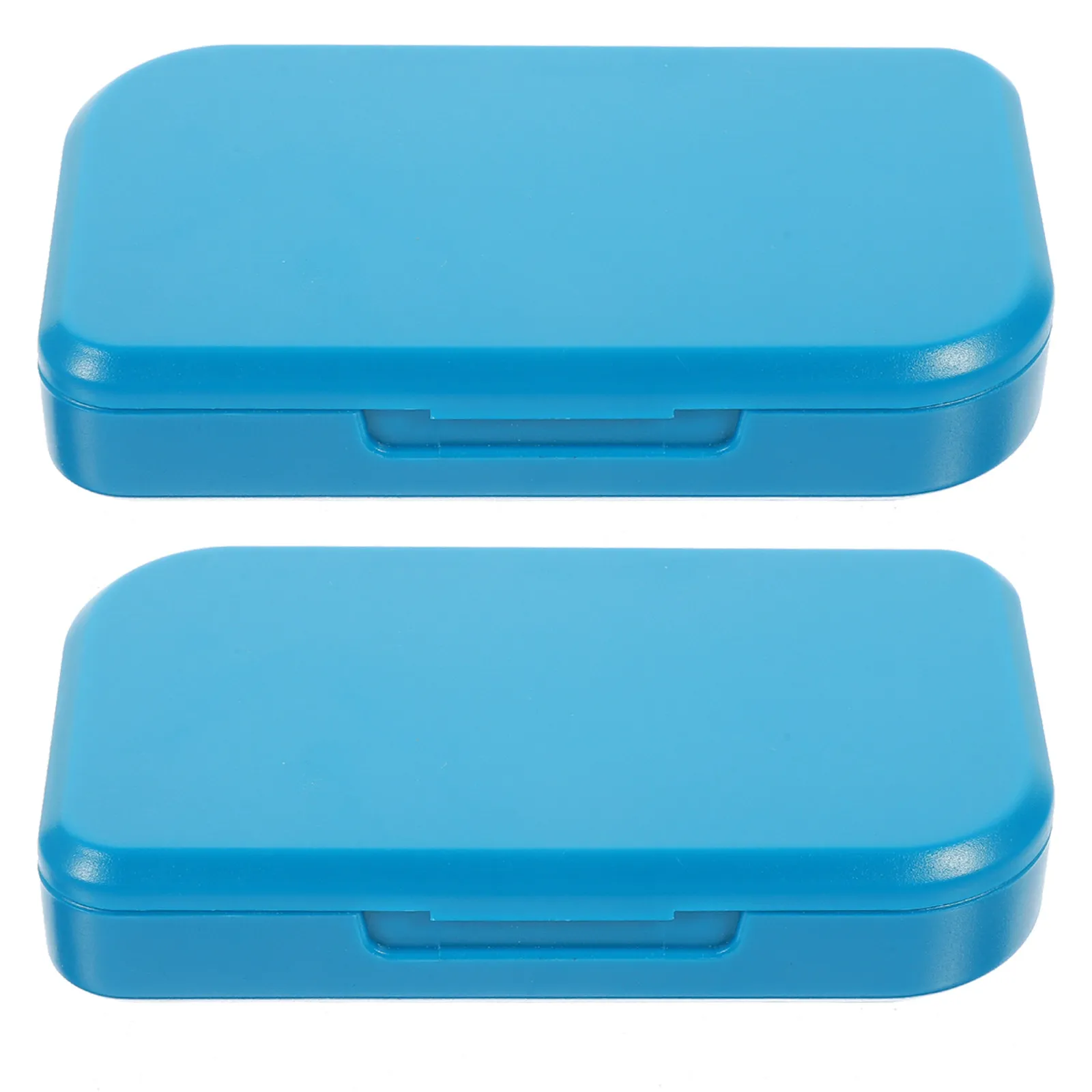 2Pcs Small Delicate Medicine Organizer Case 6 Compartments Portable Pills Storage Box Travel Friendly Daily Pill Dispenser Food