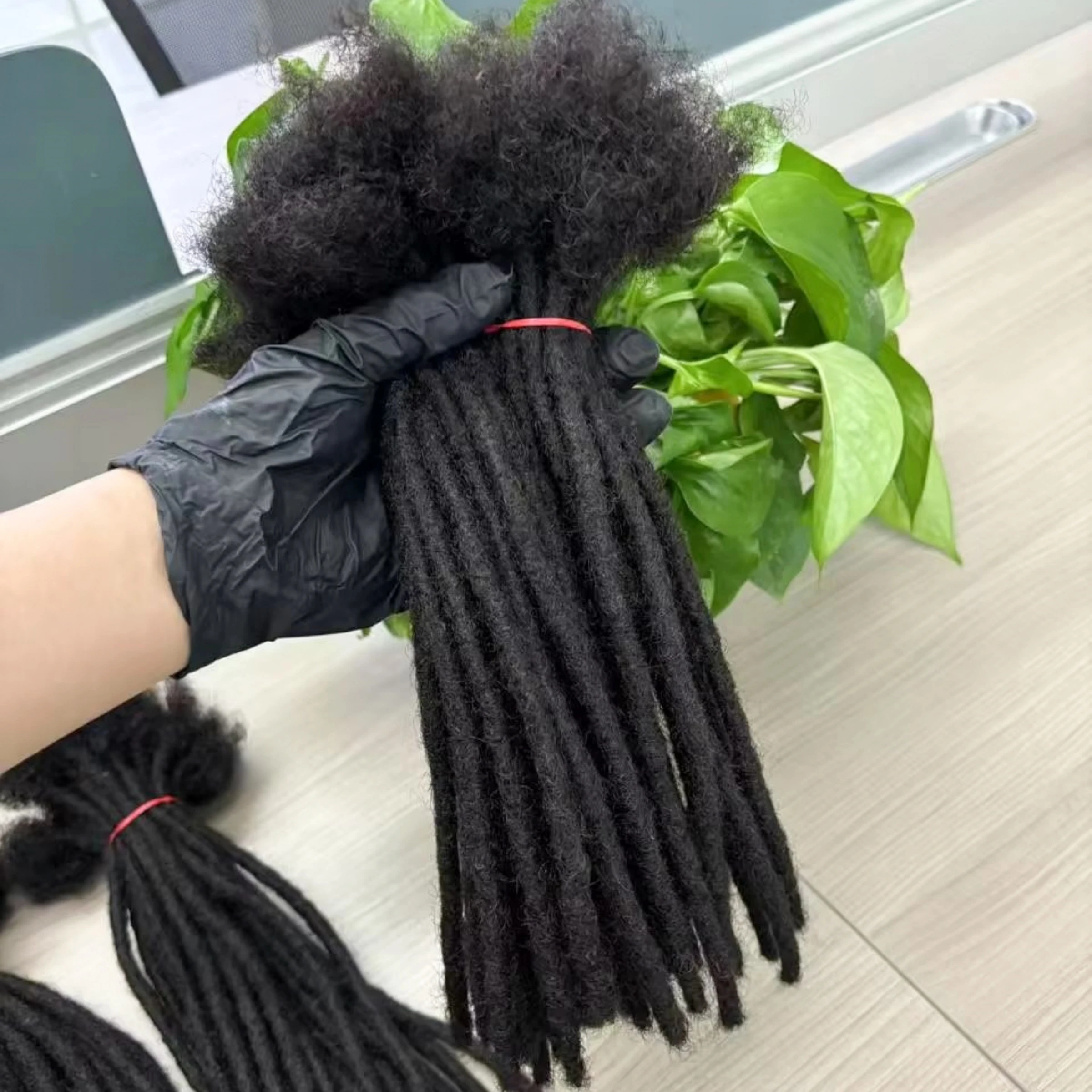 

Натуральные человеческие волосы, наращивание дредов для мужчин и женщин, ширина 0,6 см, 8 дюймов, постоянные наращивания Loc, 10 прядей, бразильские дреды