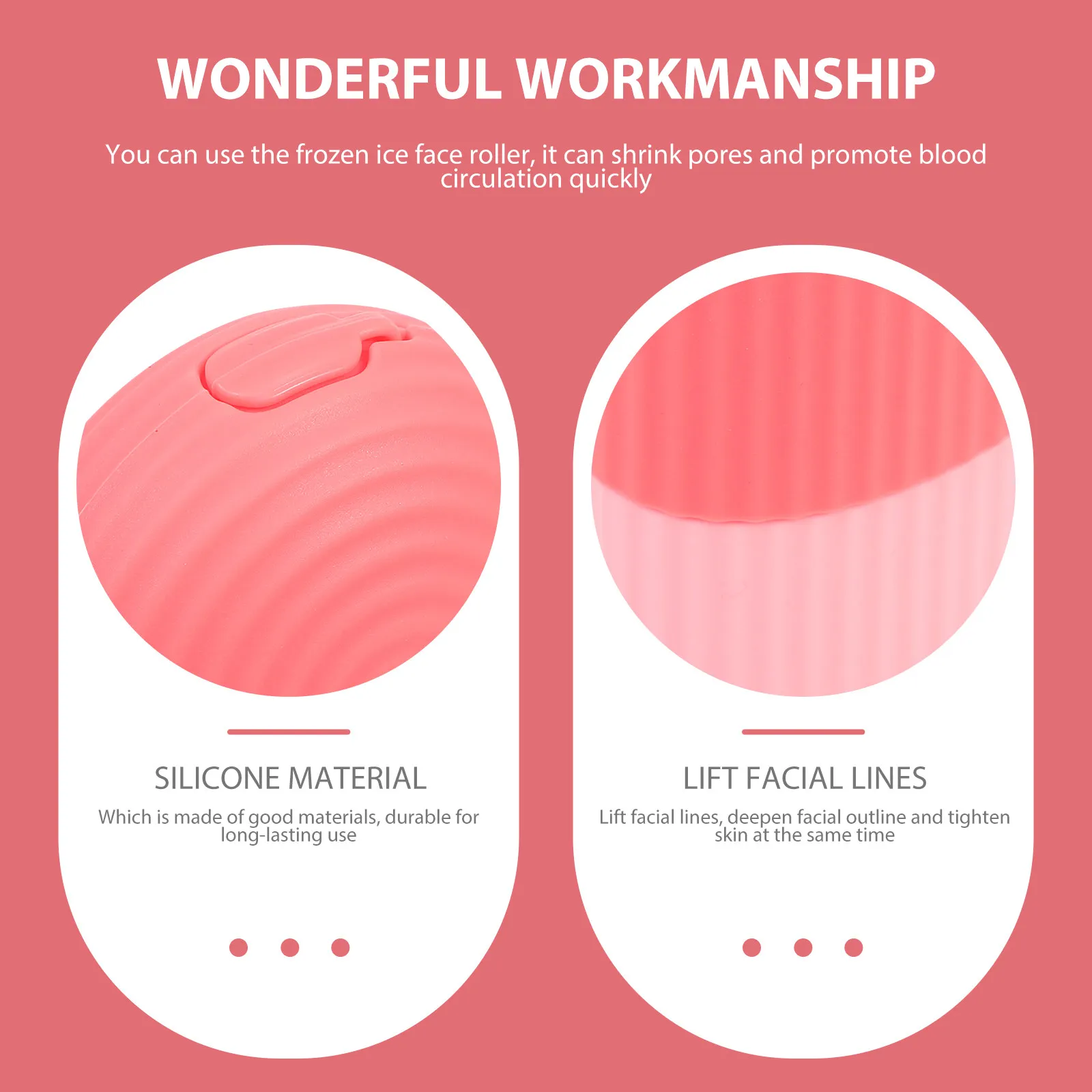 

Mold Silicone Skin Massage Tool Facial Reusable Deep Tissue Circulation Massager for Face Eye Home Travel
