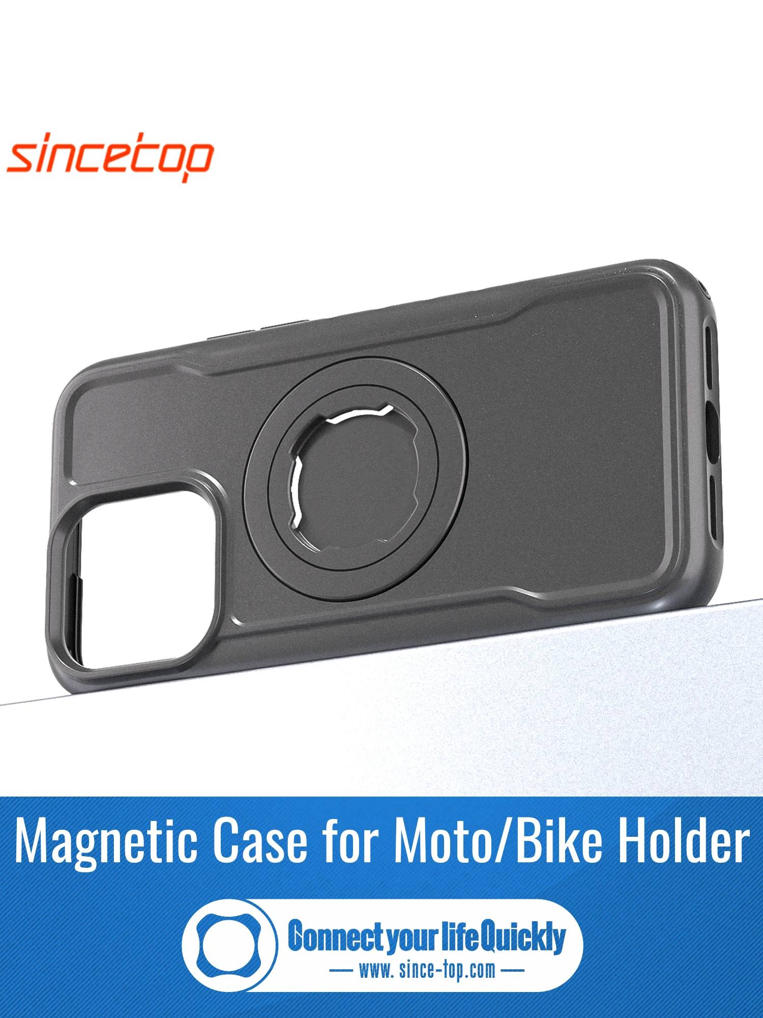 

Magnetic Shockproof Case for iPhone 17 16 15 14 Pro Max with Lock-in System Design for Quad-style Bike/Motorcycle Mount/Holder