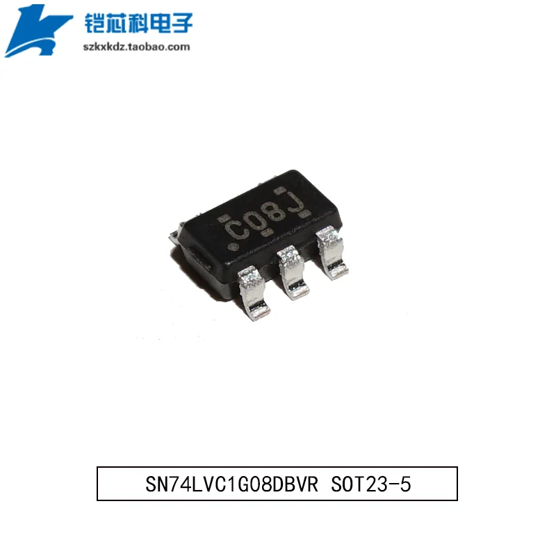 20Pcs Original New SN74LVC1G08DBVR 74LVC1G08 SN74LVC1G08 C08 SOT23-5 SMD IC  Single 2-Input Positive-AND Gate