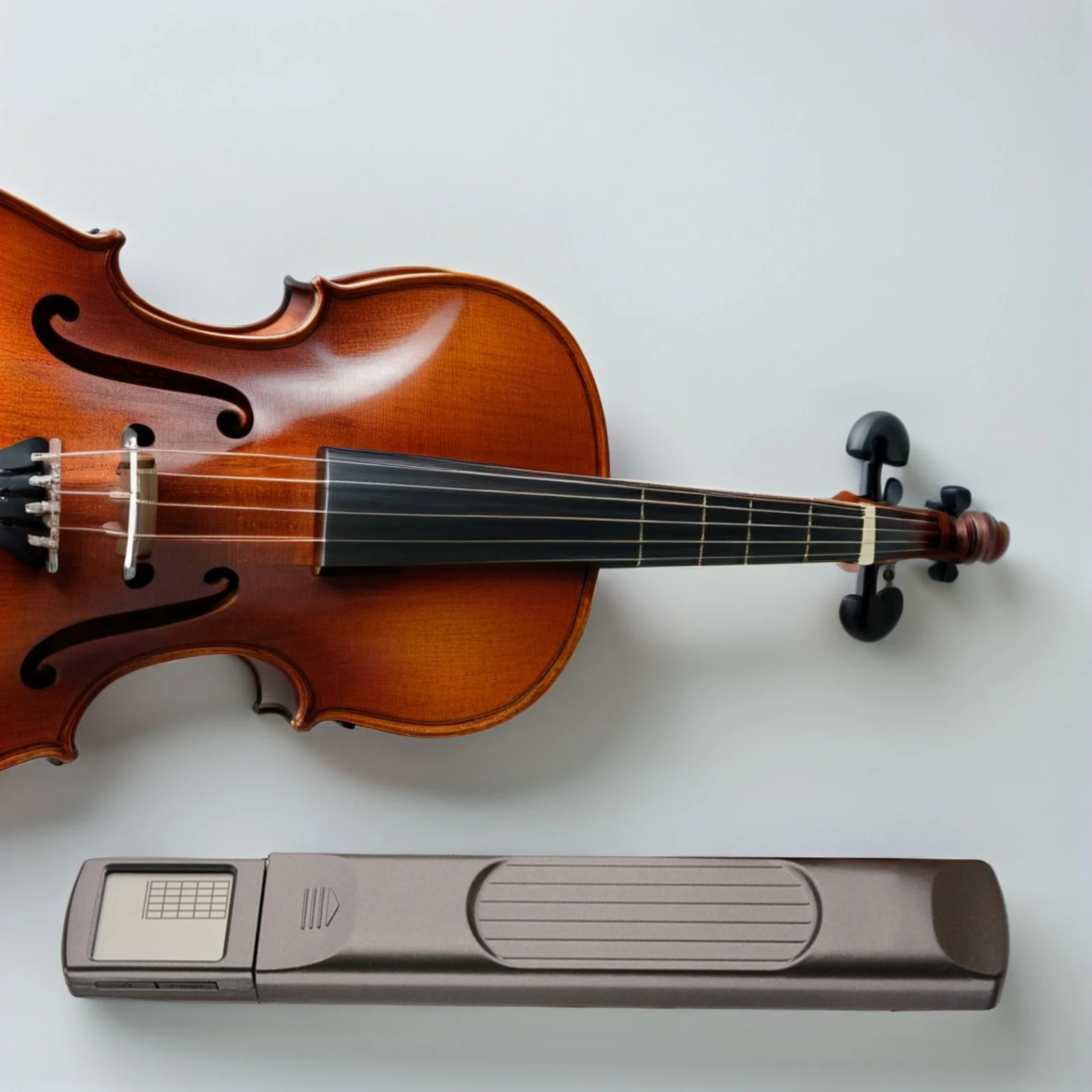 

Guitar Chord Practice Tool Portable Compact With Metronome Sturdy Metal Strings For Beginners Lightweight Black Pocket Guitar