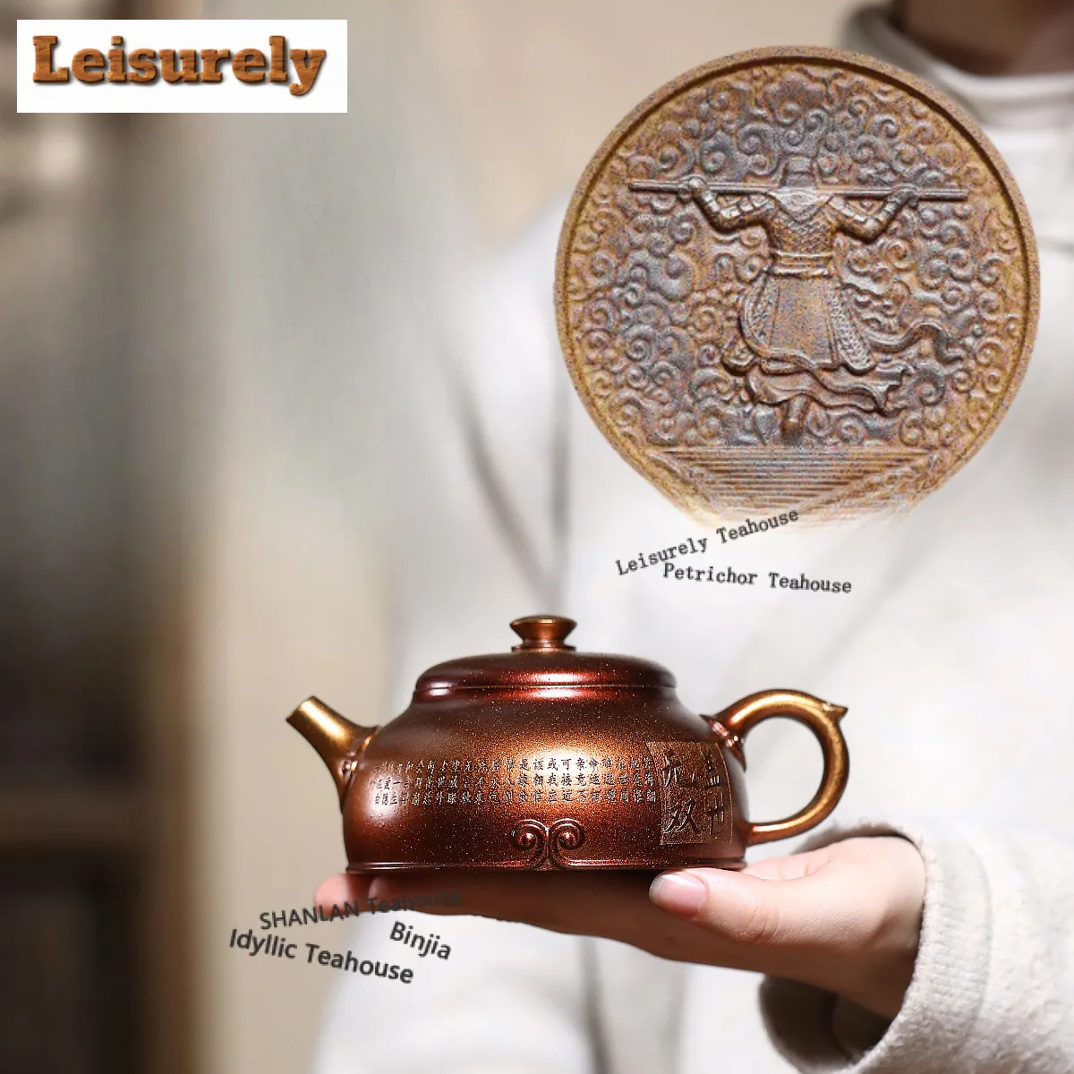 

270ml Yixing Purple Clay Teapots Artists Handmade Half Moon Pot Raw Ore Conch Roasting Mud Tea Infuser Kettle Zisha Tea Set