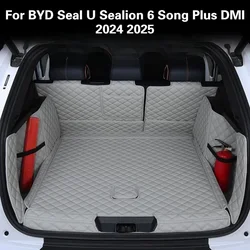 For BYD Seal U Sealion 6 Song Plus DMI Custom Trunk Mats Leather Durable Cargo Liner Boot Carpets Interior Cover Car Accessories