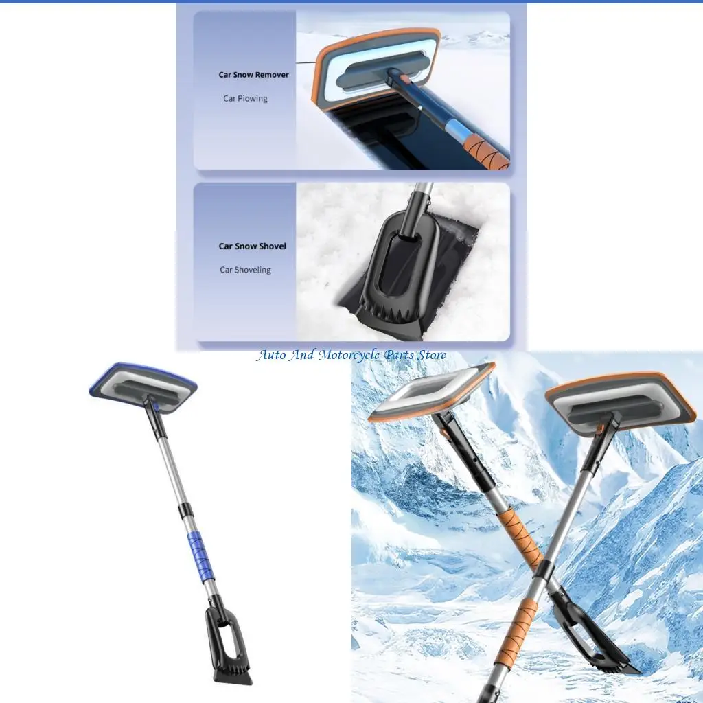 

P9FD Сильная выдвижная автомобильная лопата для снега против окисления алюминиевой смеси для эффективного удаления снега на