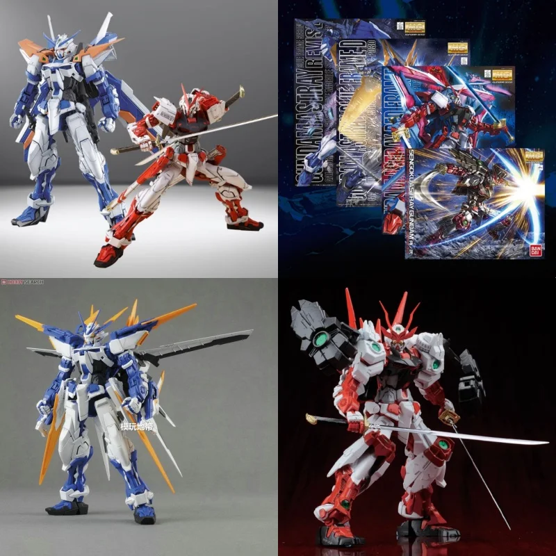 

In Stock Original Bandai Mg Astray Blue Frame D Type Collectible Anime Action Figure Model Assembly Toys Kit Gifts