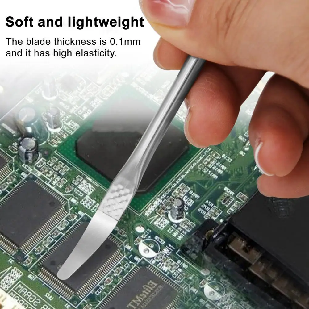 8Pcs Electronics Repair Tool Set Pry Tool Kit for CPU Motherboard Glue Removal Phone Tablet Repair Spudger Scraper Hook Set