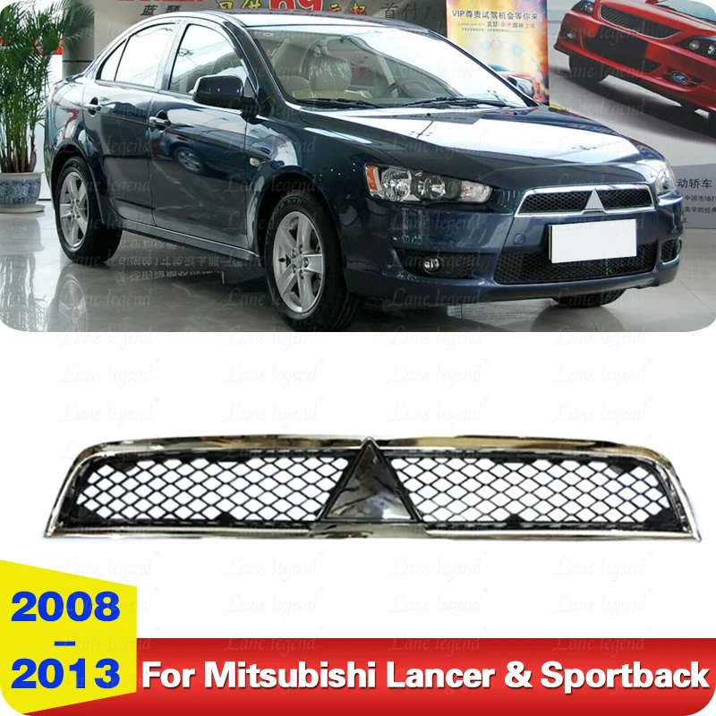 Factory supply Front Bumper Grille For Mitsubishi Lancer & Sportback 2008-2013 Ventilation Net Auto Accessories