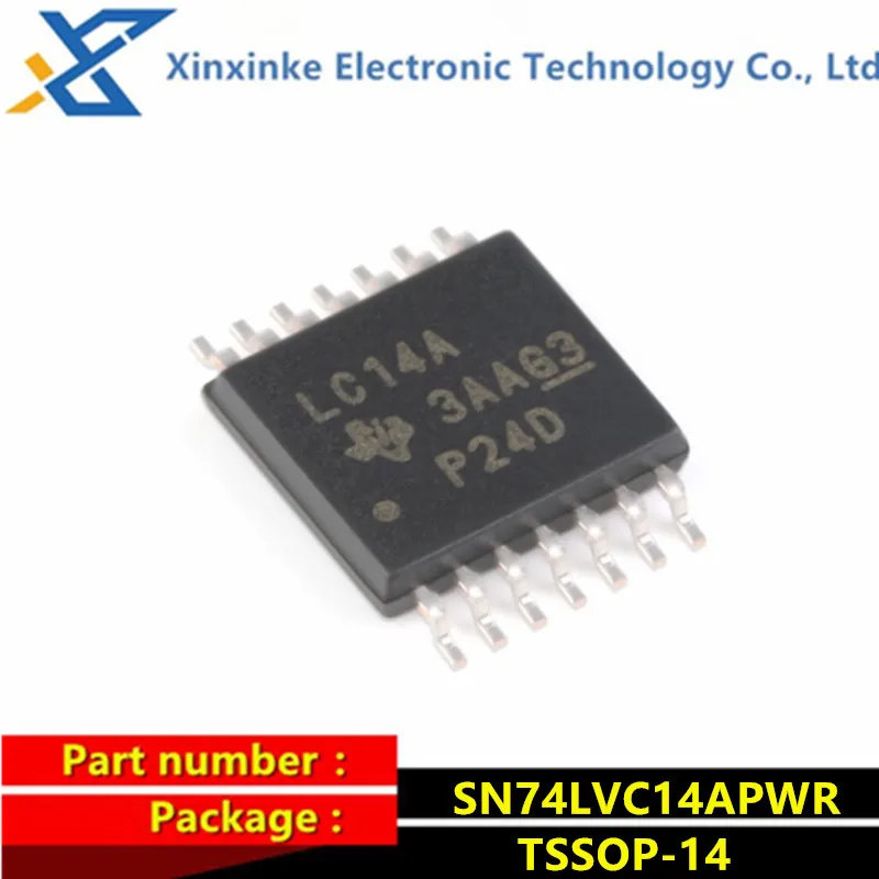 

20PCS SN74LVC14APWR 74LVC14A Mark: LC14A TSSOP-14 Inverters Hex Schmitt-Trigger Logic ICs Brand New Original
