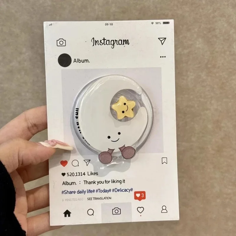 Simpatico cartone animato Ruota Luna Stella Supporto magnetico Grip Tok Griptok Supporto per telefono Supporto per iPhone 15 16 Per Pad Magsafe Smart