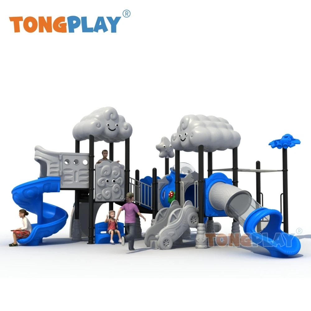 Tong Play-Aire de jeux extérieure pour enfants, Toboggan extérieur incroyable, Série Baiyun, Équipement d'usine de qualité, Taille moyenne, Meilleure vente