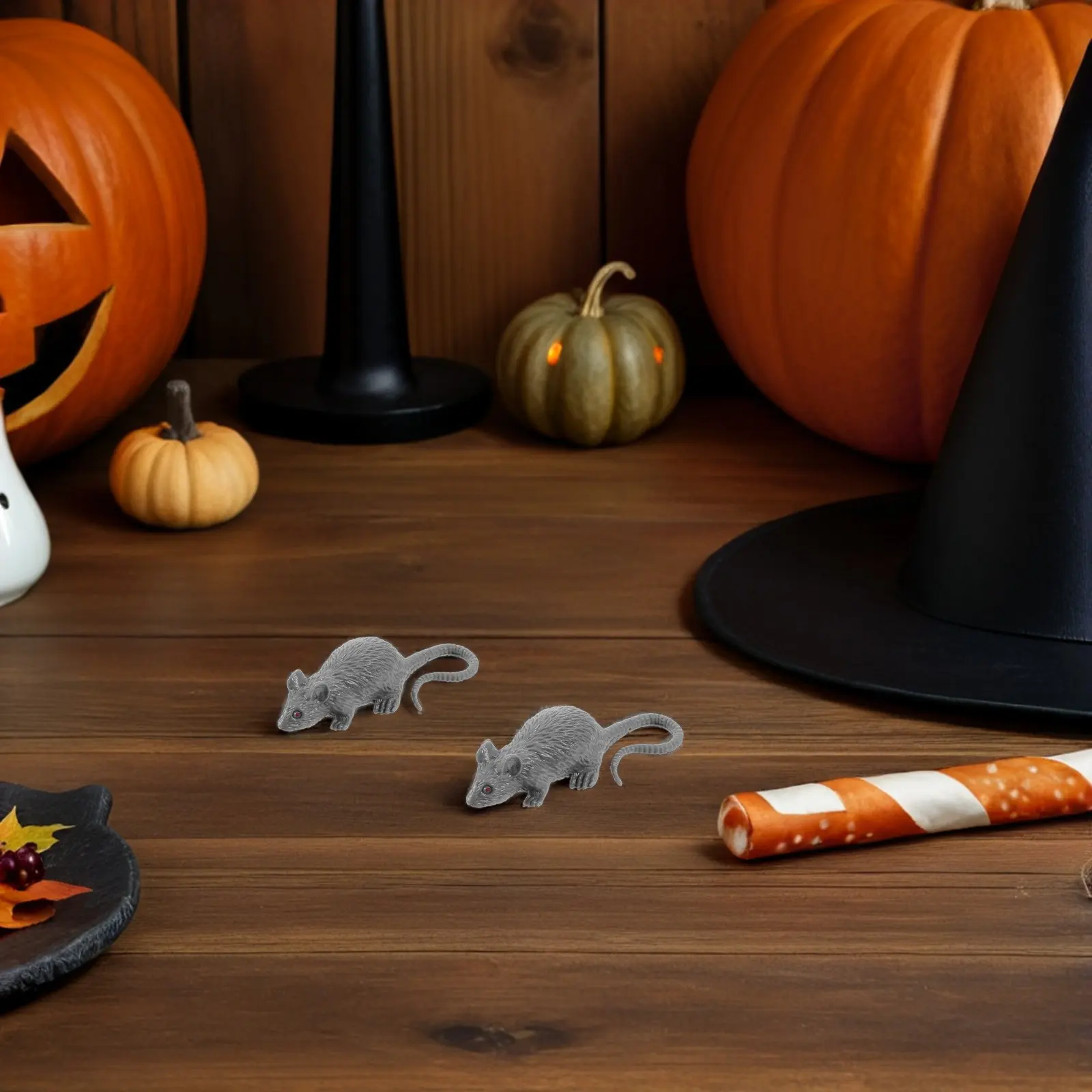 

24Pcs Lifelike Fake Mouse Realistic Mice Halloween Prank Decoration Scary Rat Party Props Plastic Rat Toy Mouse Prank