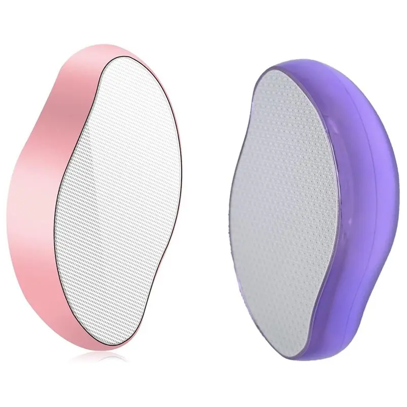

2PCS Hair Eraser,Painless Hair Remover For Women And Men, Magic Painless Exfoliation Hair Removal Tool (Purple And Pink)
