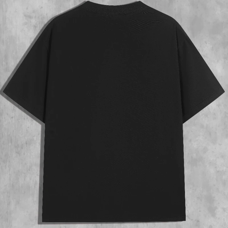 Plus size feminino preto impressão gráfica camiseta algodão puro respirável elegante versátil estilo de rua streetwear oversized