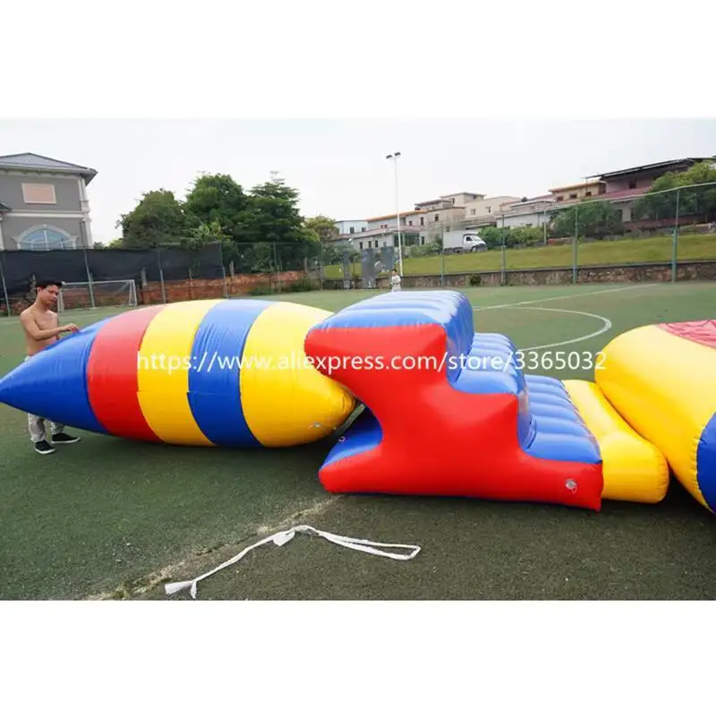 Trampolín inflable de alta calidad para saltar, juegos de parque acuático flotante, parque acuático inflable gigante para adultos