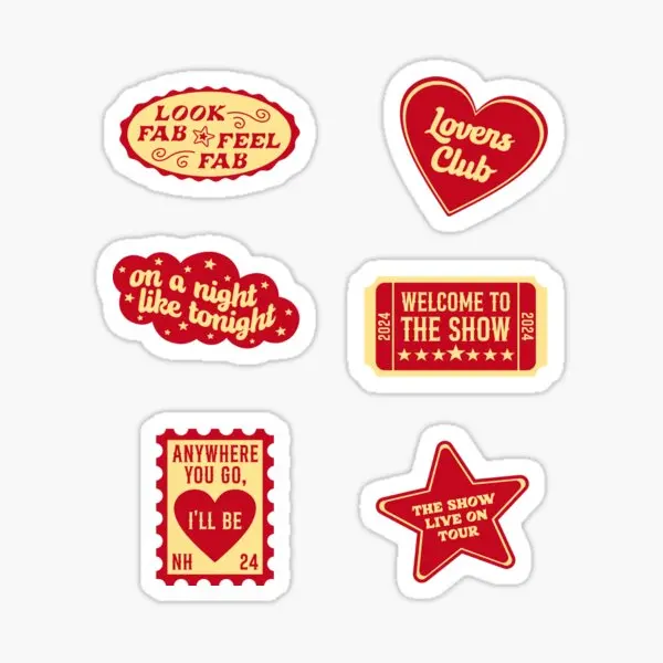 The Show Live On Tour Niall Horan  5PCS Stickers for Bumper Room Car Kid Print Window Decorations Cartoon Anime Water Bottles