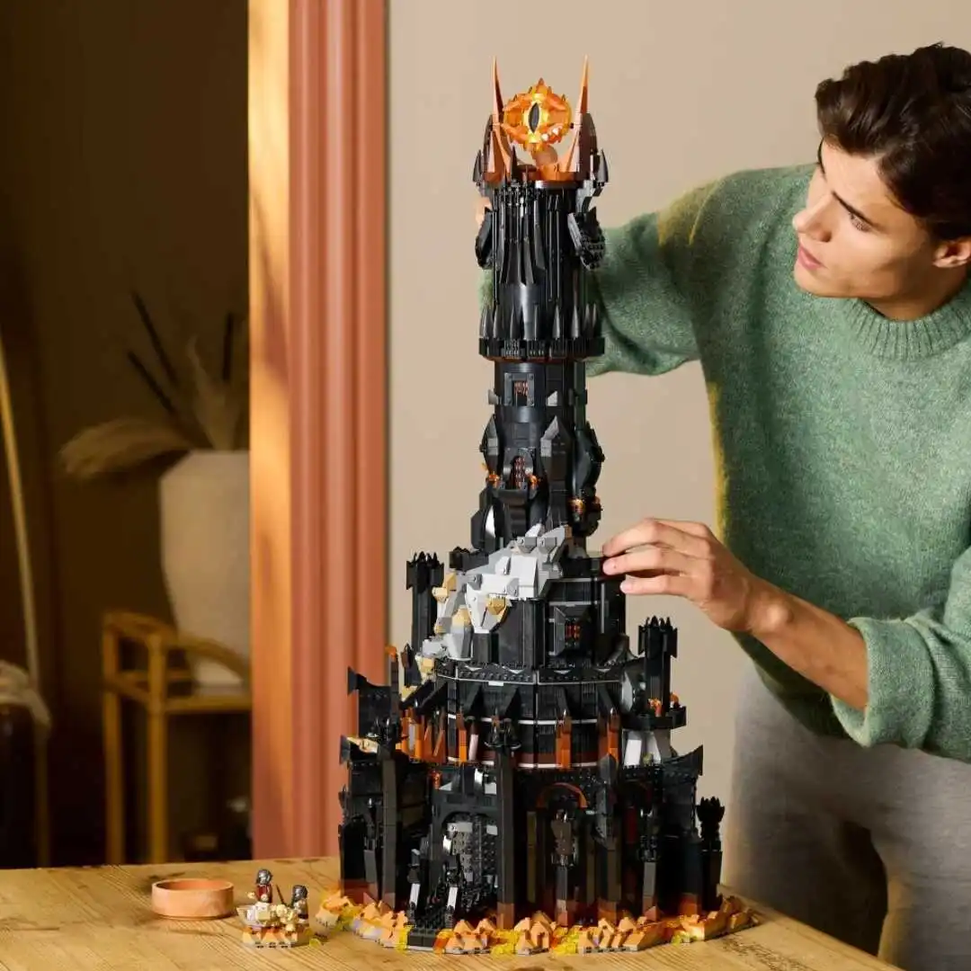 5471 stücke 10333 Barad Dur Black Tower Dark Modell Bausteine Kit Ziegel Kreative Moc Spielzeug Für Junge Erwachsene Geburtstag Weihnachten geschenk