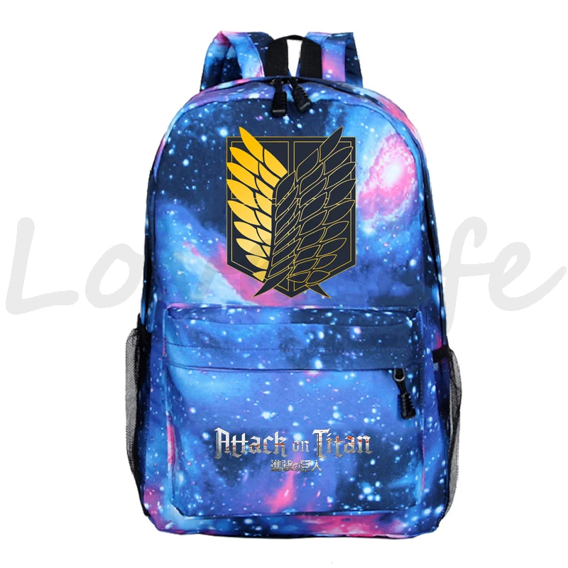 Mochila Attack On Titan Backpack School Backpack Student Knapsack Men Travel Bagpack Women Rucksack Laptop Bags Students Bookbag