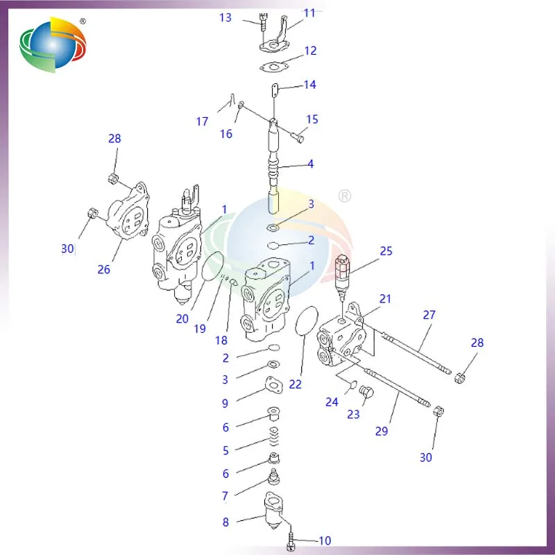 

KB21003-30023 KB2100330023 КОМПЛЕКТ УПРАВЛЕНИЯ КЛАПАНА УПРАВЛЕНИЯ ДЛЯ GRADER KOMATSU GD510R GD511A GD661A И СТАБИЛИЗАТОР CRAWLER CS360