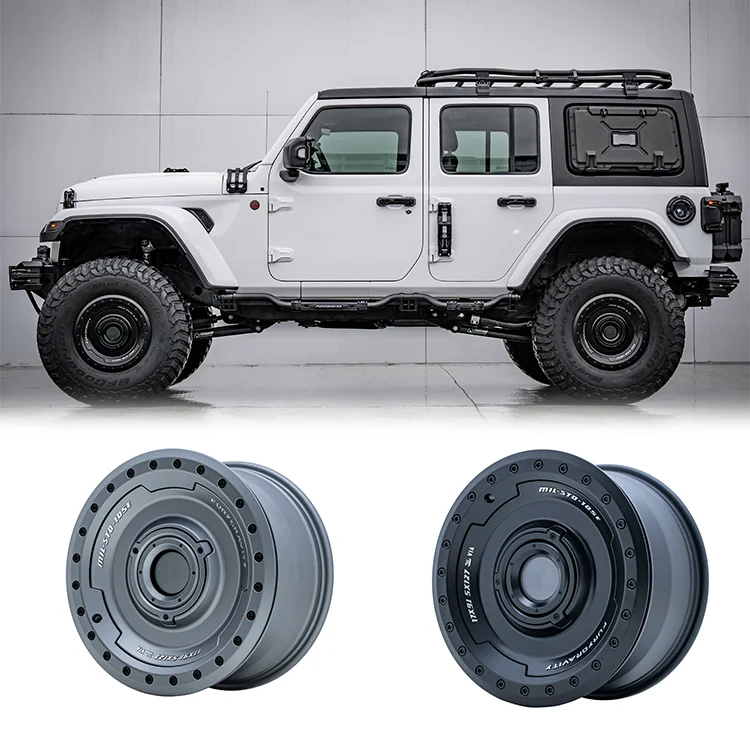 Spedking Fury 5x127 17x9J ET-18 Beadlock Wheels For Jeep Wrangler JK JL JT With JWL And VIA Accreditation