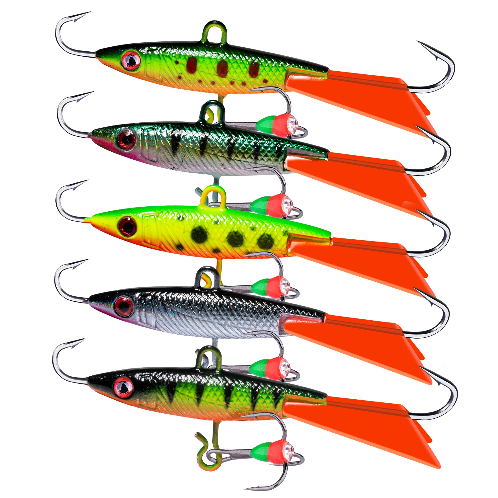 Goture 1PC Winter Balancers 7cm 14.5g Ice Fishing LureJigging Rap with a Minnow Profile Balance for Winter Fishing 4 Colors