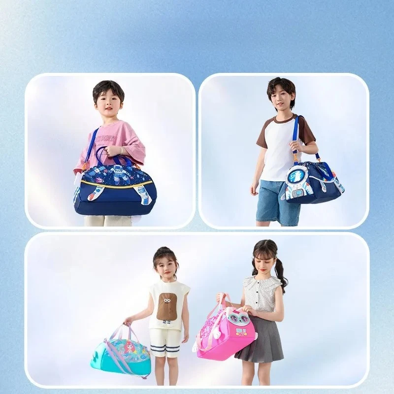 حقيبة ظهر للأطفال بتصميمات الديناصورات وحورية البحر، حقيبة سفر، حقيبة يوجا، حقيبة تخزين رياضية خارجية، حقيبة سباحة