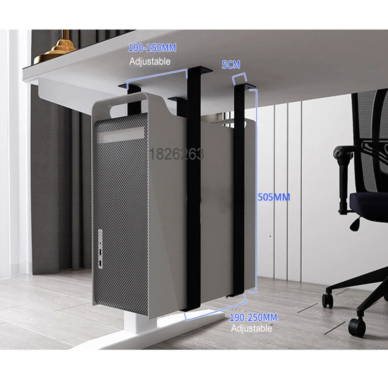 

Universal PC Case Holder Under Desk Adjustable CPU Stand Lift Computer Mainframe Hanger Host Box Stand Bracket Rack GD05